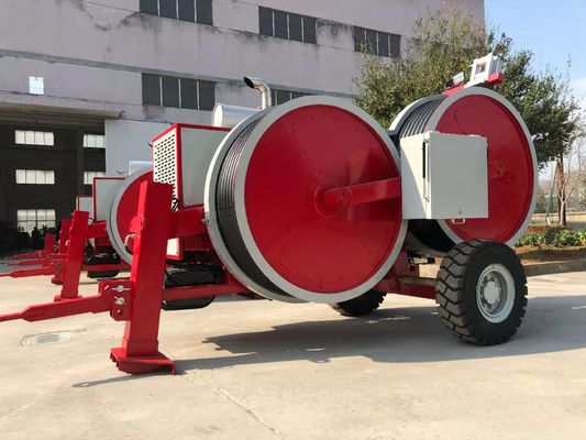 معدات مد الكابلات الهوائية أقصى شد متقطع 2x50kN آلة شد هيدروليكية