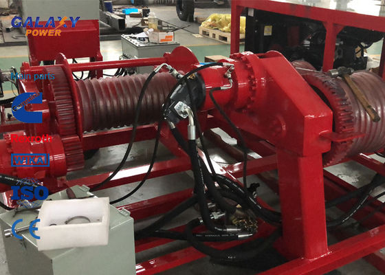 ساحبة هيدروليكية مزدوجة العجلات وهيدروليكي ونش 77kw محرك 103hp الكمون