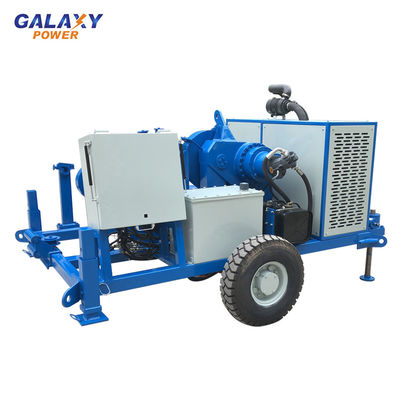 قوة سحب ماكس 100kn معدات سحب الكابلات تحت الأرض 49.2hp ساحبة هيدروليكية