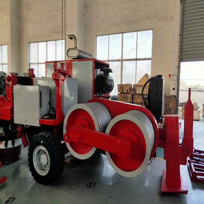 Max Intermittent 18Ton Cable Stringing Equipment لخطوط الطاقة العلوية