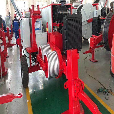 آلة سحب الكابلات الهيدروليكية 7 Grooves Bull-Wheel Diesel 60KN 6T