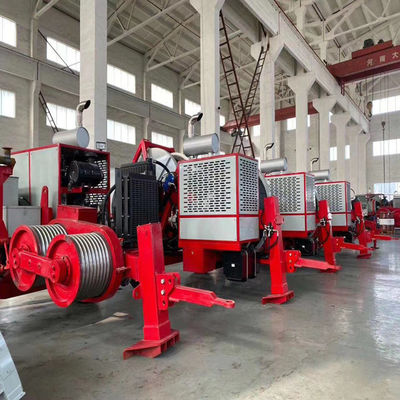 خطوط نقل الطاقة ماكس 120KN 12T آلة سحب الكابلات الهيدروليكية