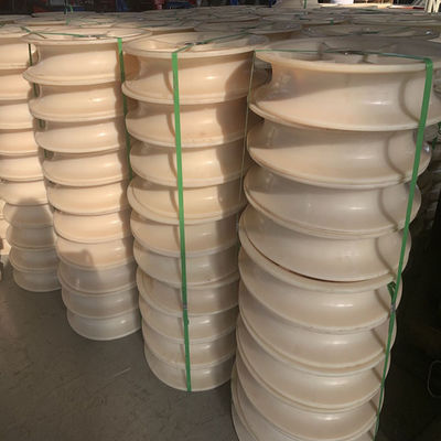 قم بتحميل 40KN 660x100mm ثلاث عجلات من النايلون بكرة التوتير