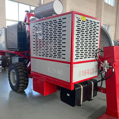 حزمة التوأم 40 مم موصل 2x40KN 8T معدات التوتير خط الطاقة