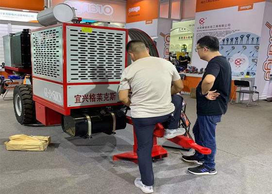 220KV 1x50KN ناقل الحركة أحادي الحزمة معدات التوتير الموصل