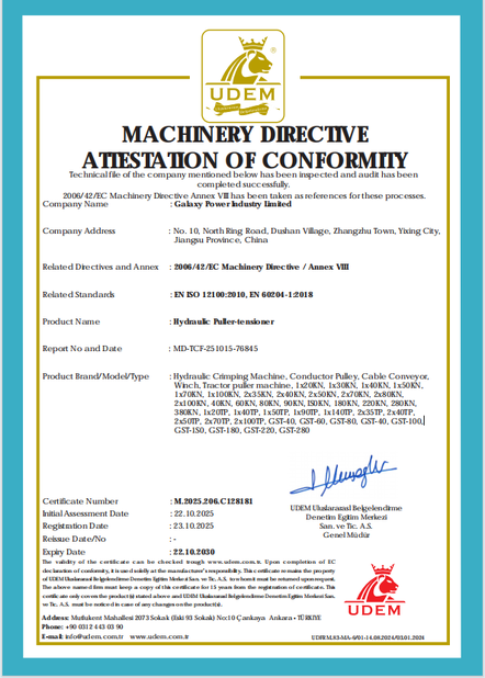 الصين Galaxy power industry limited الشهادات